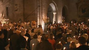 Samedi Saint à Sylvanès - Exultet de la Vigile Pascale